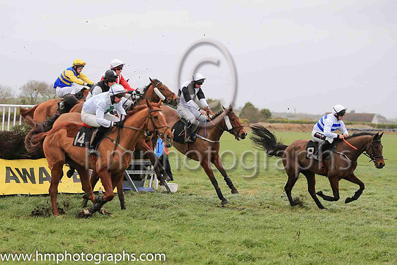 02nd AIRDRIGH and R James ( 8 , WHITE  ROYAL BLUE HOOPS; white sleeves; white cap ) Trainer: William Ross Crawford,, Owner : Robert McKnight