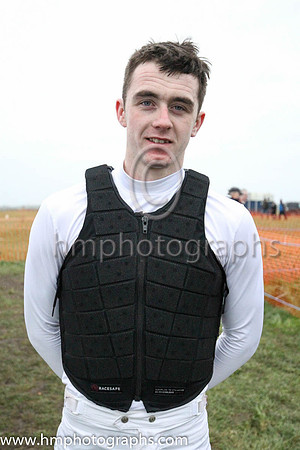 Carl Hughes from Downpatrick who was third on Castelbawn, trained by C McBratney, owned by Templeburn Racing syndicate at the North Down Hunt Club P2P at Kirkistown