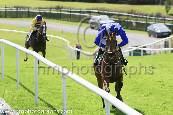 02nd Britzkats (2 ,royal blue and white diamonds ) Jockey: S Fitzgerald ,Trainer: Gordon Elliott