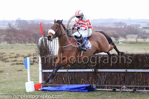 02nd LIKE A DEMON (GB) and C McCormack ( 4 , WHITE,red chevrons; white sleeves,red chevrons; white  red striped cap ) Trainer: Nigel Slevin,, Owner : Camillus Slevin
