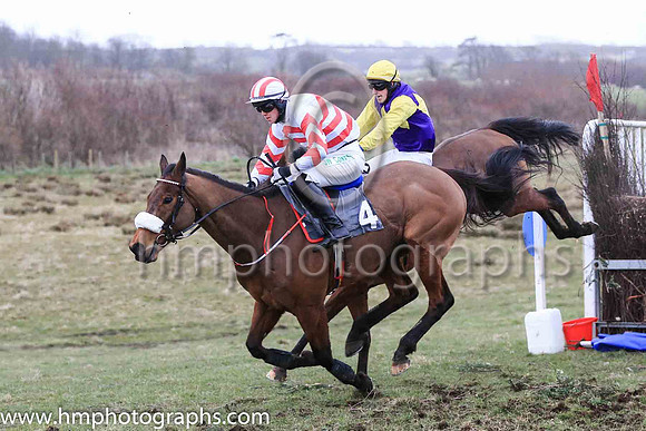 01st WELL BILL and D J McConville ( 7 , PURPLE,yellow triple diamond; yellow sleeves; yellow cap ) Trainer: Marshall Watson,, Owner : Claire Watson