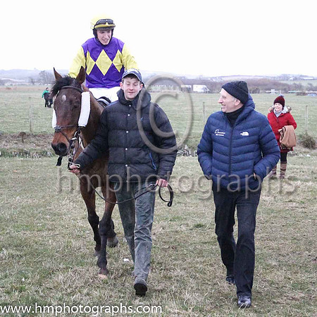 01st WELL BILL and D J McConville ( 7 , PURPLE,yellow triple diamond; yellow sleeves; yellow cap ) Trainer: Marshall Watson,, Owner : Claire Watson