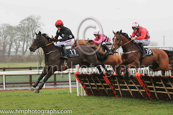 03rd Now Where Or When and J J Slevin ( 9 , pink and brown hoops ) Trainer - S R B Crawford , Owner - Mrs M McCrudden