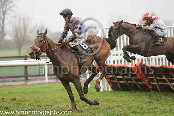 04th Nathaniel?s Dream and R M Power ( 8 , purple ) Trainer - A J Martin , Owner - Elizabethcarsonracing Syndicate