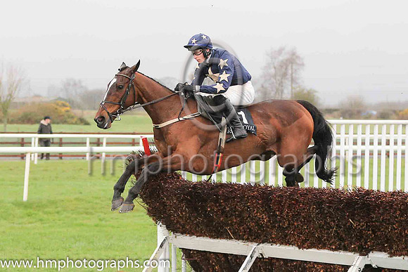 04th Golazo and D J Mullins ( 1 , dark blue, yellow star ) Trainer - W P Mullins , Owner - Stellar Football Partnership