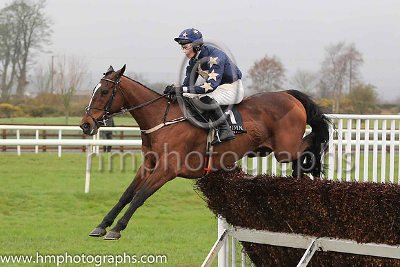 04th Golazo and D J Mullins ( 1 , dark blue, yellow star ) Trainer - W P Mullins , Owner - Stellar Football Partnership