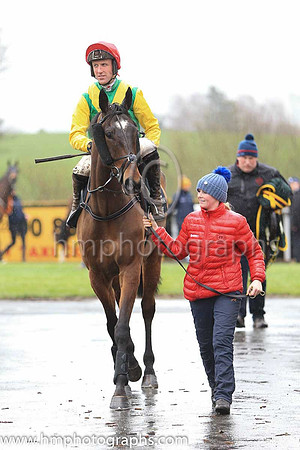 04th Moonshine Bay and R M Power ( 4 , emeraldgreen, yellow chevron ) Trainer - Mrs J Harrington , Owner - Ann  Alan Potts Limited