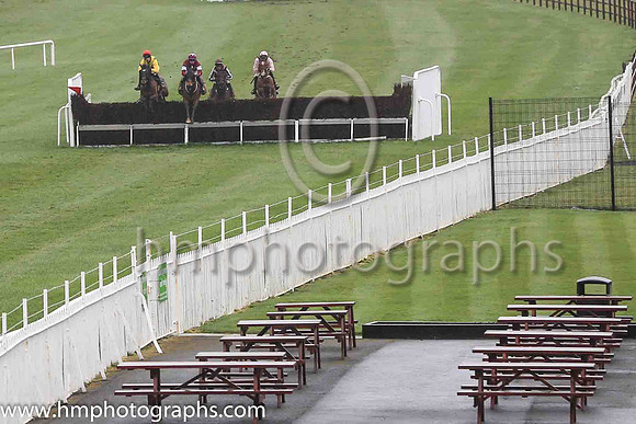 Racing at at the empty enclosures at Down Royal on Saint Patrick's Day 2020. Spectators were excluded because of COVID-19. RHI had banned spectators in a bid to control the spread of the virus.