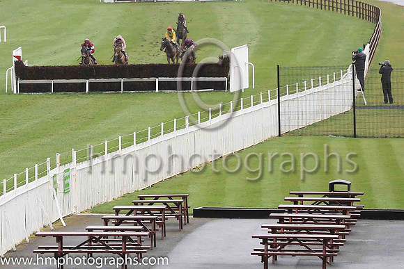 Racing at at the empty enclosures at Down Royal on Saint Patrick's Day 2020. Spectators were excluded because of COVID-19. RHI had banned spectators in a bid to control the spread of the virus.