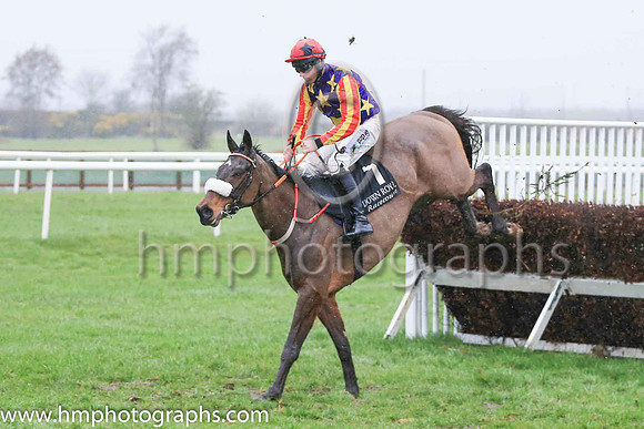01st Winged Leader and Mr B O?Neill ( 7 , blue, yellow stars ) Trainer - D M Christie , Owner - Miss Jennifer O?Kane  Samuel John Hegarty