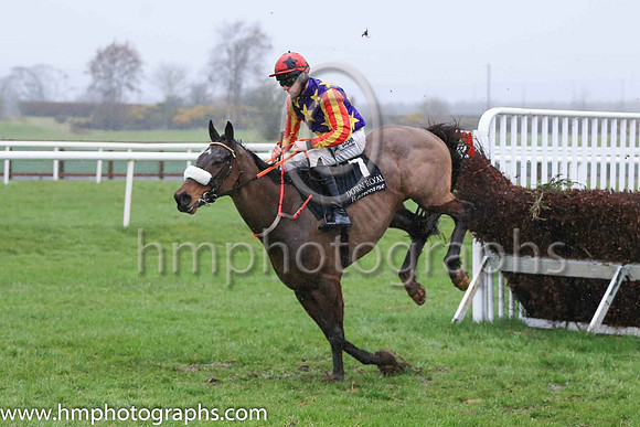 01st Winged Leader and Mr B O?Neill ( 7 , blue, yellow stars ) Trainer - D M Christie , Owner - Miss Jennifer O?Kane  Samuel John Hegarty