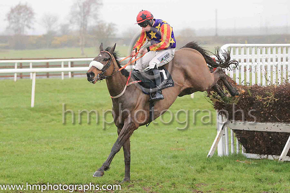 01st Winged Leader and Mr B O?Neill ( 7 , blue, yellow stars ) Trainer - D M Christie , Owner - Miss Jennifer O?Kane  Samuel John Hegarty