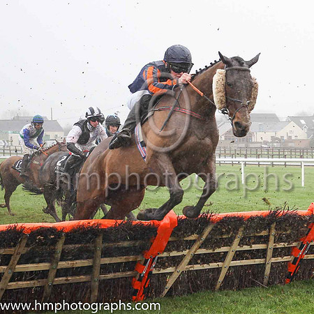 09th Junius Brutus and D P Maxwell ( 6 , blue, orange stripe ) Trainer - Caroline Mccaldin , Owner - J D Birkmyre  Lyle Andrew