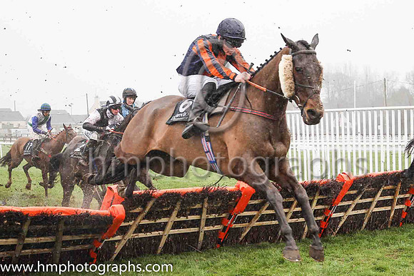 09th Junius Brutus and D P Maxwell ( 6 , blue, orange stripe ) Trainer - Caroline Mccaldin , Owner - J D Birkmyre  Lyle Andrew