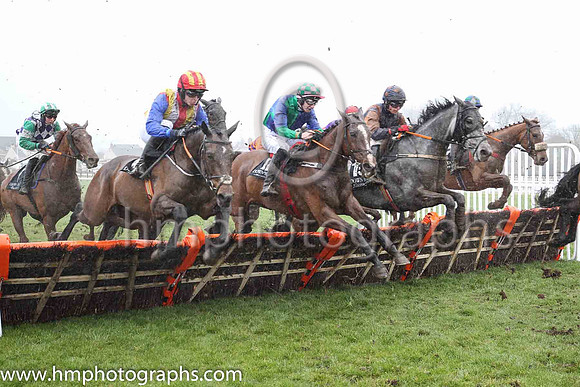 08th Wee Small Hours and K Brogan 2 ( 4 , red and yellow stripes ) Trainer - M Rice , Owner - M M Rice