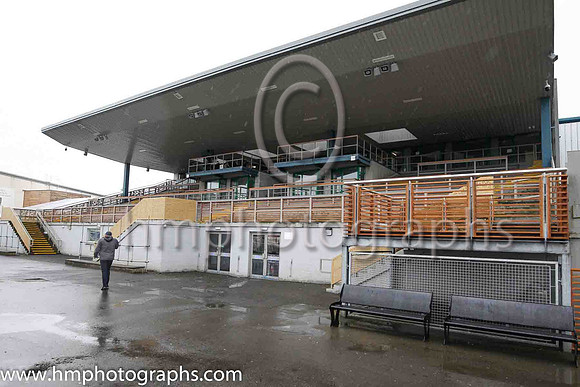 Empty grandstand at Down Royal on Saint Patrick's Day 2020 because of COVID-19. RHI had banned spectators in a bid to control the spread of the virus.