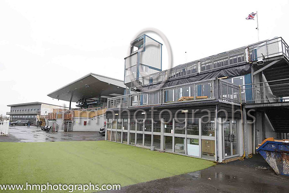 Empty grandstands at Down Royal on Saint Patrick's Day 2020 because of COVID-19. RHI had banned spectators in a bid to control the spread of the virus.