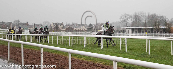 07th Wildflower Girl and Mr P Power 7 ( 11 , green and dark blue check ) Trainer - P E Collins , Owner - Denis Duggan  P E Collins