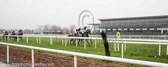 07th Wildflower Girl and Mr P Power 7 ( 11 , green and dark blue check ) Trainer - P E Collins , Owner - Denis Duggan  P E Collins