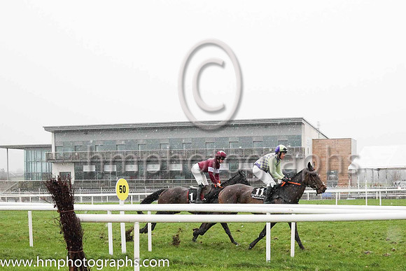 07th Wildflower Girl and Mr P Power 7 ( 11 , green and dark blue check ) Trainer - P E Collins , Owner - Denis Duggan  P E Collins