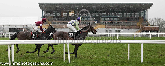 07th Wildflower Girl and Mr P Power 7 ( 11 , green and dark blue check ) Trainer - P E Collins , Owner - Denis Duggan  P E Collins