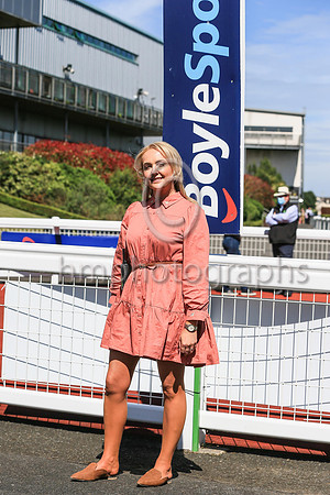 Ms Emma Keenan Down Royal Racecourse Managerat the winner's enclosure after the Boylesports Ulster Derby