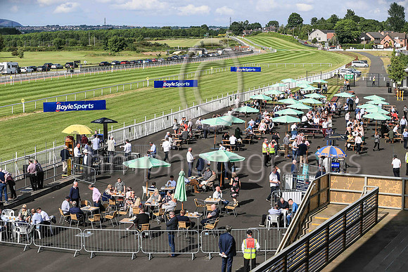 Spectators enjoying the sunshine at the Boylesports Ulster Derby at Down Royal