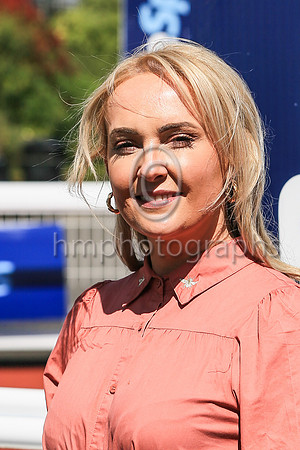 Ms Emma Keenan Down Royal Racecourse Managerat the winner's enclosure after the Boylesports Ulster Derby