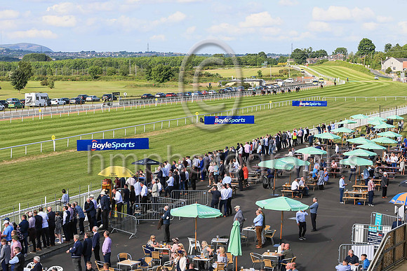 Spectators enjoying the sunshine at the Boylesports Ulster Derby at Down Royal