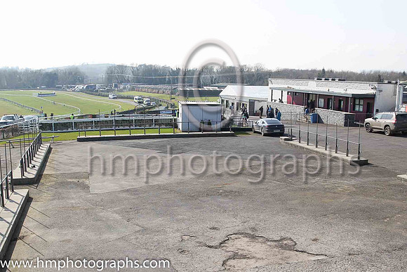 The betting ring at Downpatrick Racecourse on Randox Ulster National day due to the COID-19 restrictions