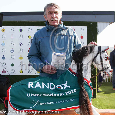 Racing Journalist Michael Carey at the Randox Ulster Grand National at Downpatrick Racecourse