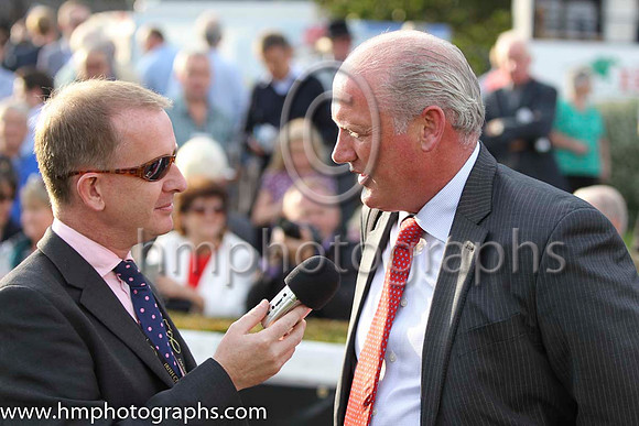 01 Fiesolana Trainer W McCreery talks to the media at Leopardstown