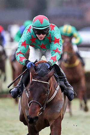Allee Garde (Green & red stars) - Winner, Jockey P Townend - CU2D3190-e2