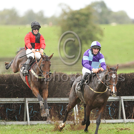 01st BALLYDAM (FR) and B W Harvey ( 3 , RED  BLACK QTD; red sleeves; black cap ) Trainer: B.R. Hamilton,, Owner : Syndicate The Lonely Poet