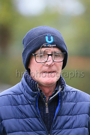 Colin Mckeever trainer of Loughhill winner of the Maiden Race for 6-Y-O  Upwards Geldings at East Antrim P2P at Loughanmore on 23rd October 2021