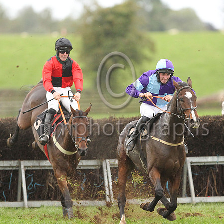 01st BALLYDAM (FR) and B W Harvey ( 3 , RED  BLACK QTD; red sleeves; black cap ) Trainer: B.R. Hamilton,, Owner : Syndicate The Lonely Poet