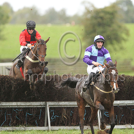 01st BALLYDAM (FR) and B W Harvey ( 3 , RED  BLACK QTD; red sleeves; black cap ) Trainer: B.R. Hamilton,, Owner : Syndicate The Lonely Poet