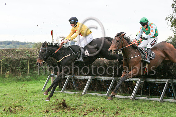 01st GALIA DES LITEAUX (FR) and R James ( 8 , EMERALD GREEN,orange spots; white sleeves,orange spots; emerald green cap ) Trainer: Donnchadh Doyle,, Owner : Syndicate Monbeg