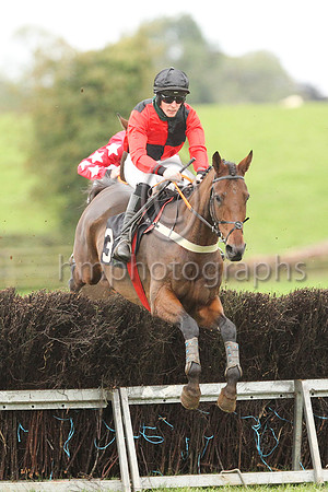 01st BALLYDAM (FR) and B W Harvey ( 3 , RED  BLACK QTD; red sleeves; black cap ) Trainer: B.R. Hamilton,, Owner : Syndicate The Lonely Poet
