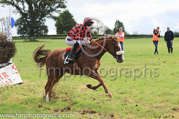 SPEED LIMIT and H D Dunne ( 16 ,red and black check ) Trainer: Liam Kenny,, Owner : Noeleen Kenny