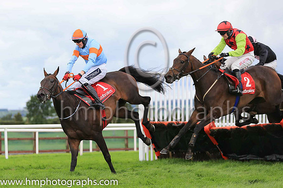 01st Presenting Meghan and J M Moore ( 2 , red, black spots ) Trainer - G P Cromwell , Owner - Jason Trotter  William David Hogg