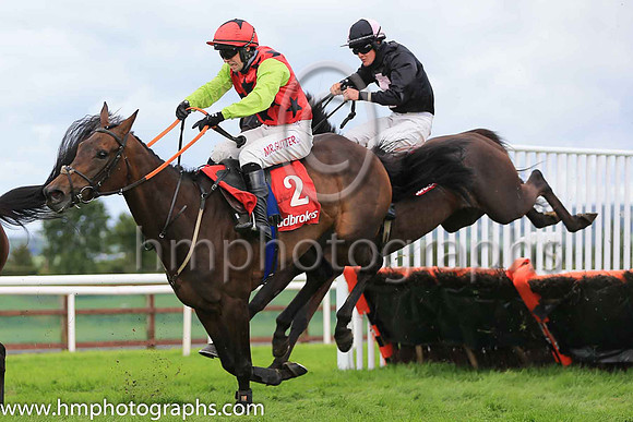 01st Presenting Meghan and J M Moore ( 2 , red, black spots ) Trainer - G P Cromwell , Owner - Jason Trotter  William David Hogg