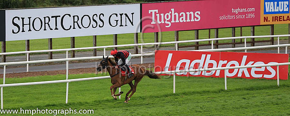 01st Mig Des Taillons and Mr D G Lavery ( 3 , red, black hoops ) Trainer - Patrick Turley , Owner - P L Polly  Mrs Patrick Turley
