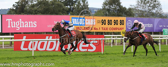 01st Sheer Liss and Mr M J M '?Sullivan ( 11 , blue, white hoop ) Trainer - P F Cashman , Owner - Mrs C Cashman