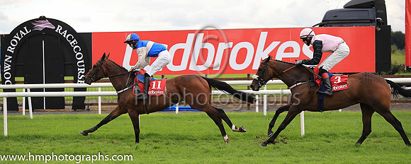 01st Sheer Liss and Mr M J M '?Sullivan ( 11 , blue, white hoop ) Trainer - P F Cashman , Owner - Mrs C Cashman