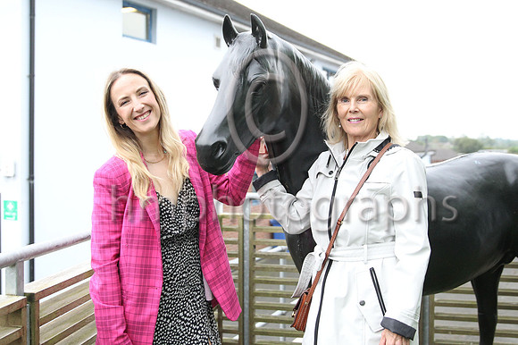 Helen Black , home from Australia on holiday and her Mother Stephanie Bell at Down Royal on 2nd September 2022