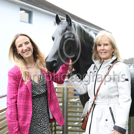 Helen Black , home from Australia on holiday and her Mother Stephanie Bell at Down Royal on 2nd September 2022