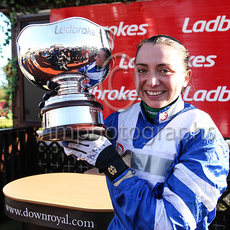 01st Frodon and Bryony Frost ( 2 , blue, white chevron ) Trainer - P F Nicholls , Owner - P J Vogt