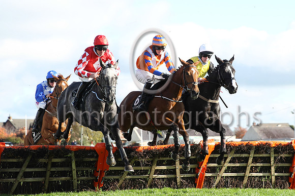 01st Fil Dor and D N Russell ( 1 , red, white diamond ) Trainer - G Elliott , Owner - Caldwell Construction Ltd