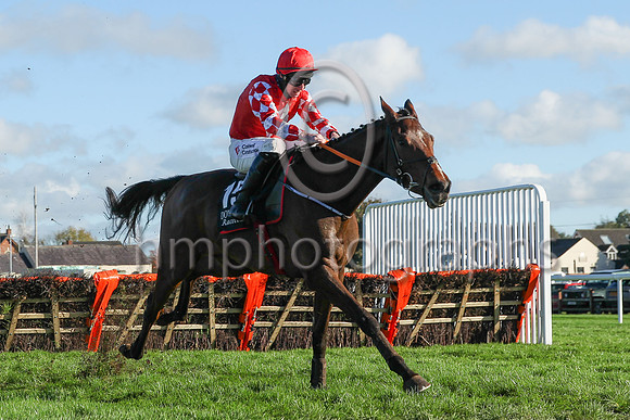 01st Mighty Potter and J W Kennedy ( 15 , red, white diamond ) Trainer - G Elliott , Owner - Caldwell Construction Ltd